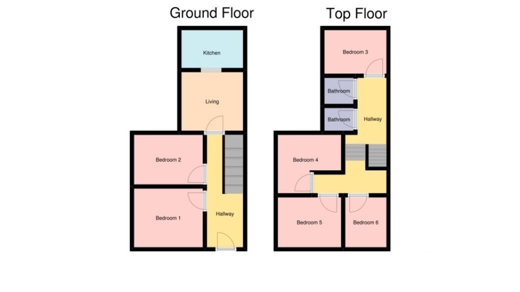 Floorplans For Derry Avenue, Plymouth