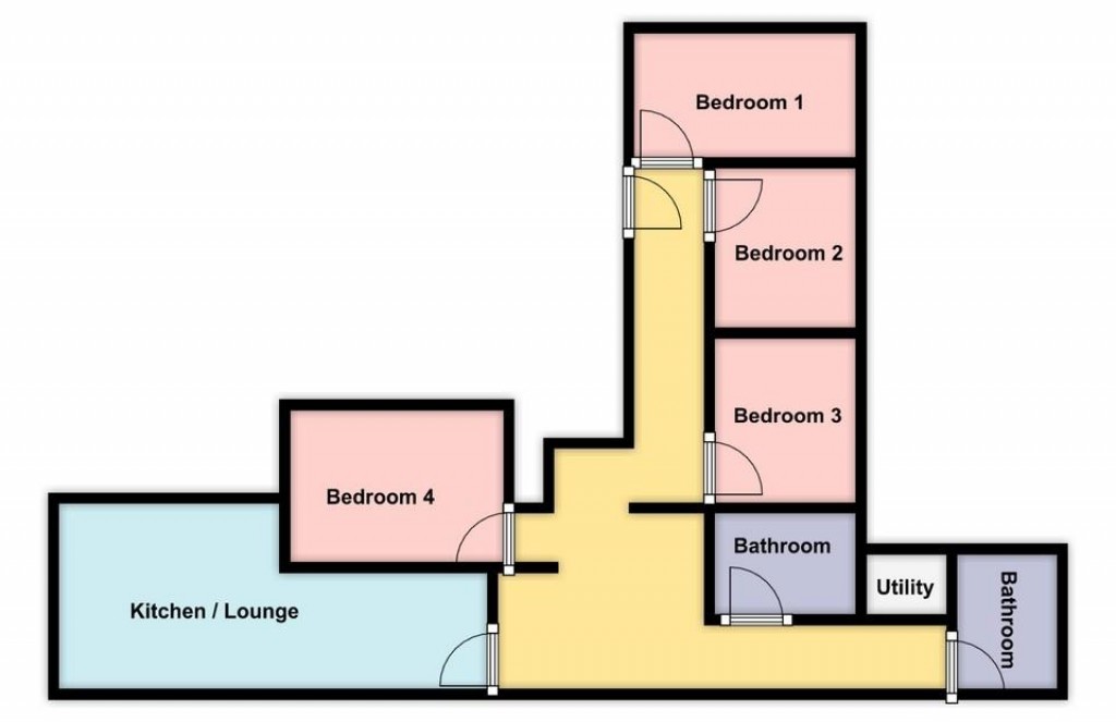 Floorplans For Bedford Villas, Plymouth